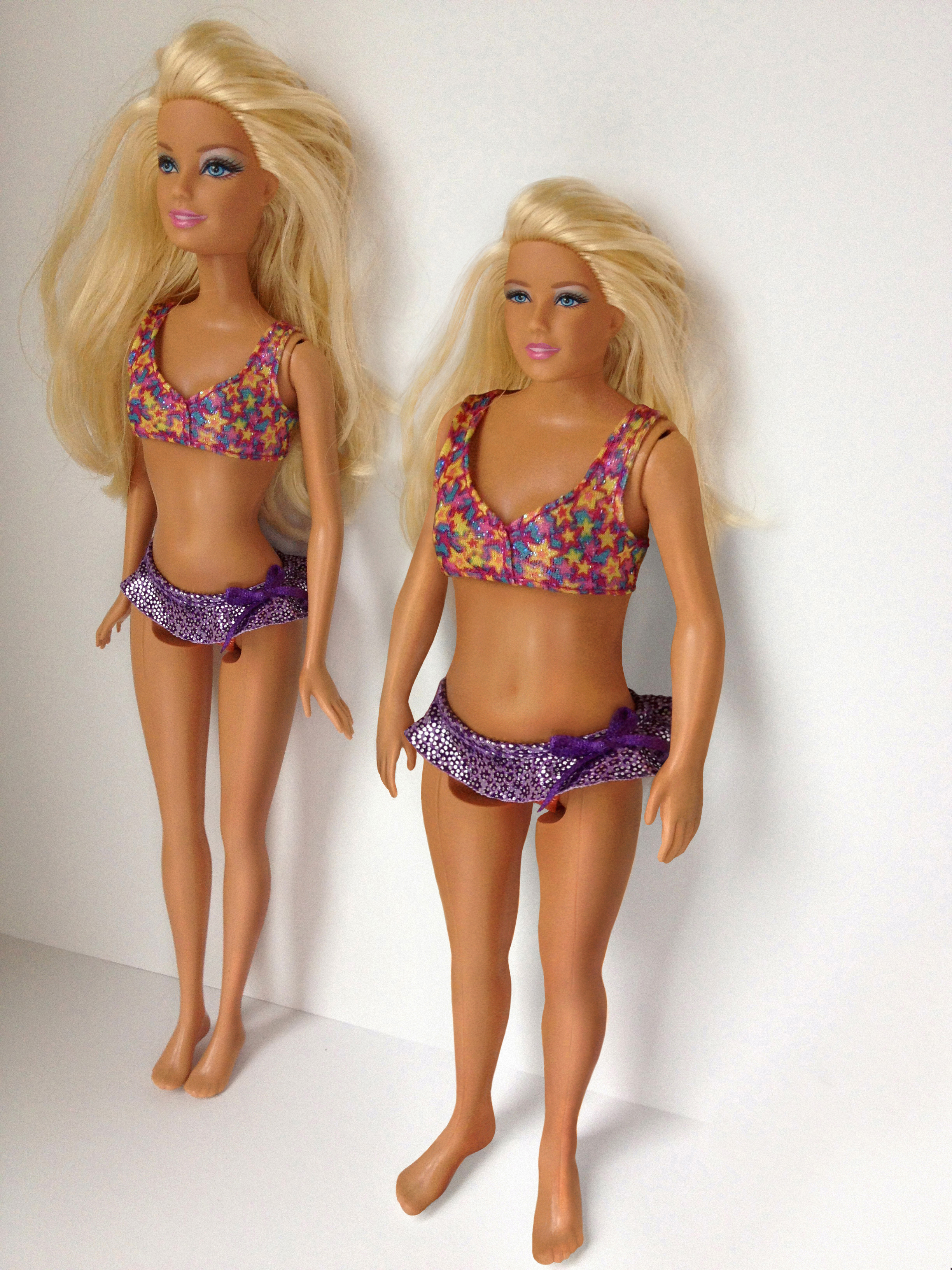 barbie normal size